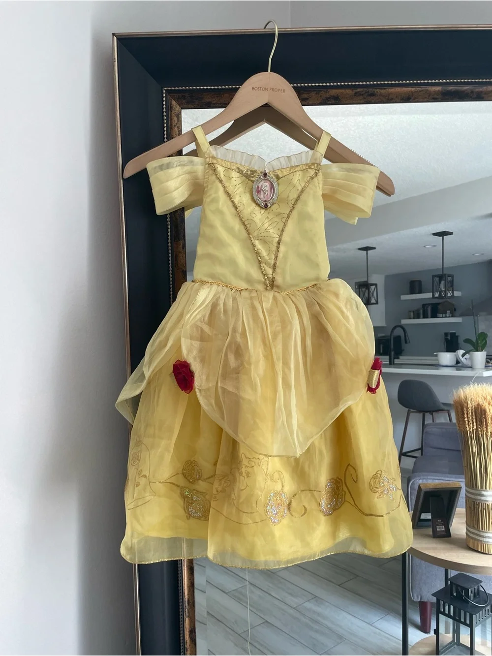 Disney Belle Princess Costume Dress Girls Size 3 Beauty and the Beast